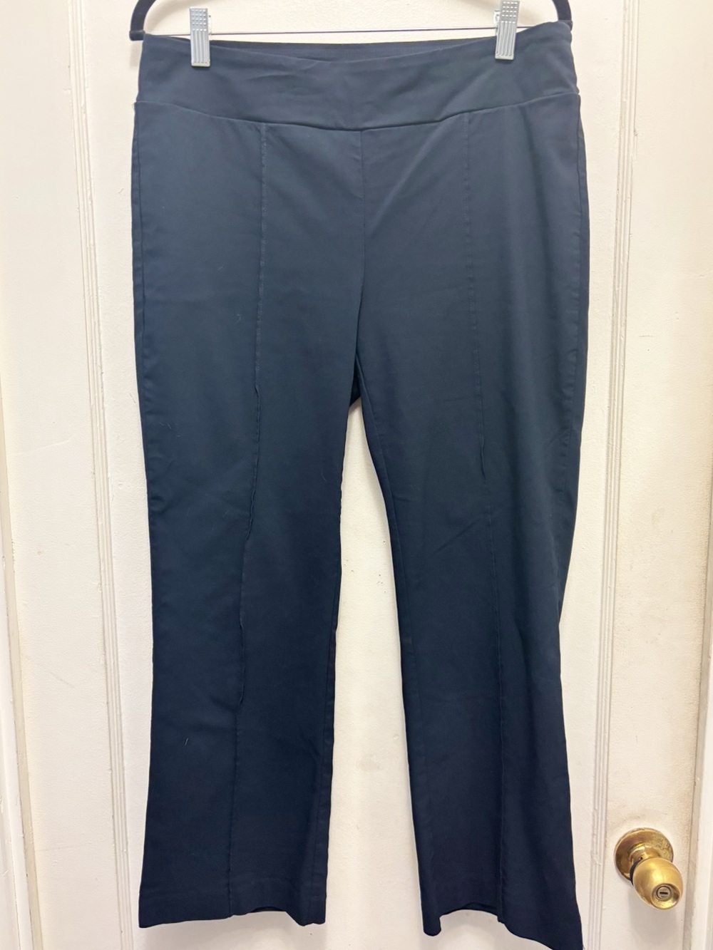J. McLaughlin Navy Blue Pants Elastic Waist Nylon, Rayon, Spandex Blend Size 12